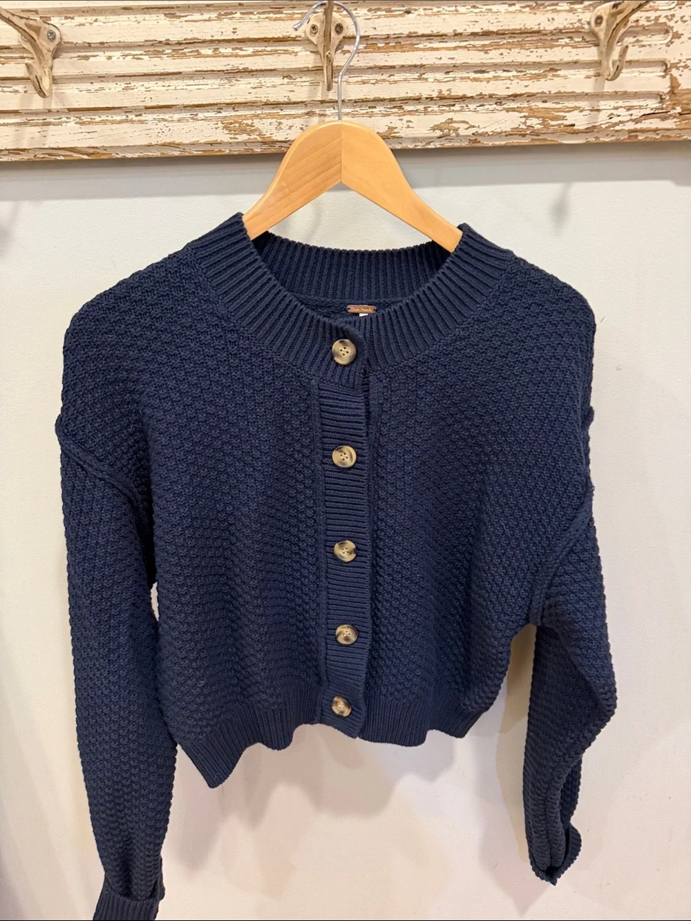 FREE PEOPLE lila cardi in sky captain Size Small